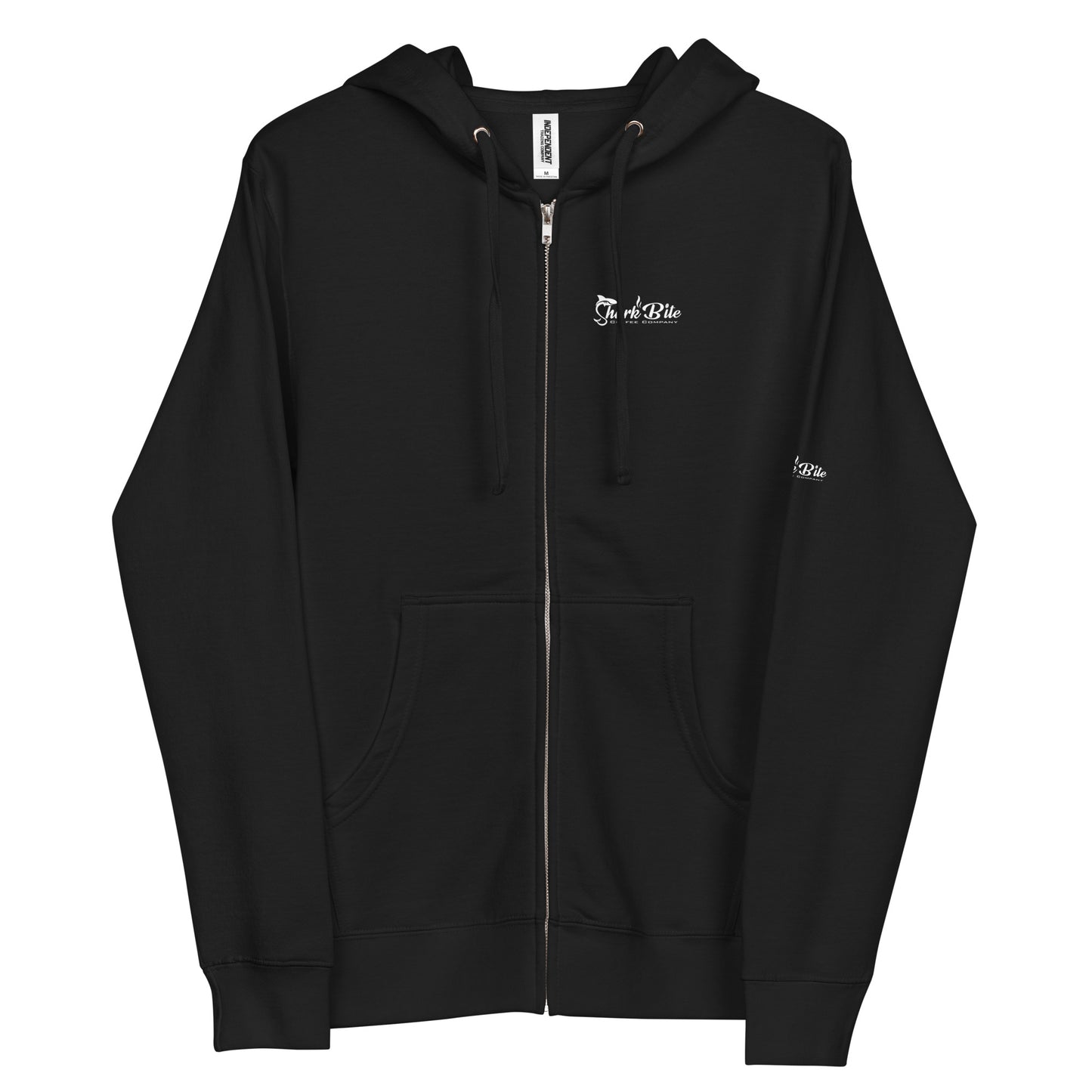 Unisex fleece zip up hoodie